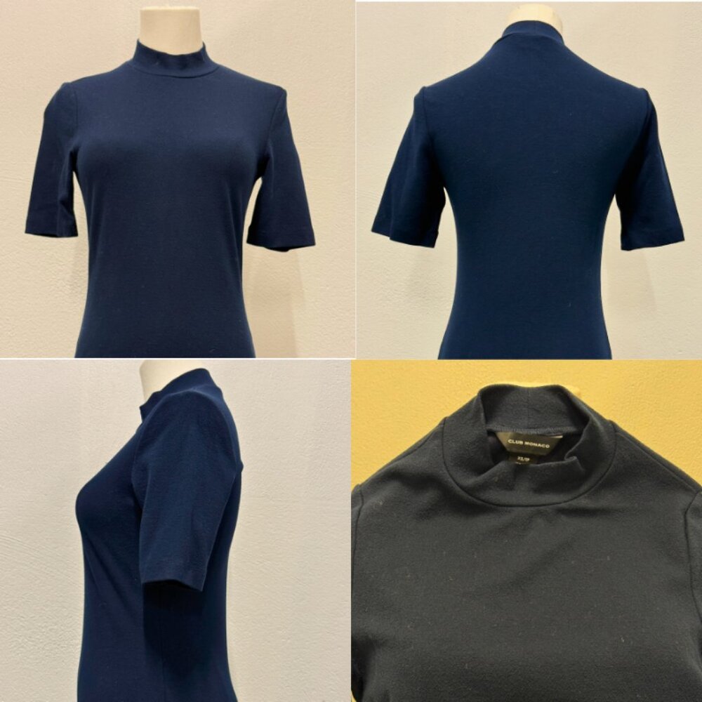 Club Monaco Mockneck Tee Shirt Size XS